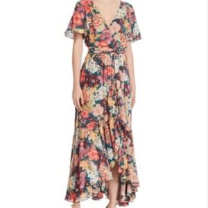 Johnny Was  Jade Strass Wrap Maxi Dress Floral Ruffled Boho NWT S $345  SOLD OUT